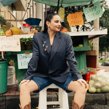 Cargar imagen en el visor de la galería, Upcycled Blazer (fruty deliciosos)