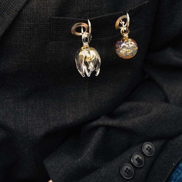 Upcycled Blazer (with fruity charms)