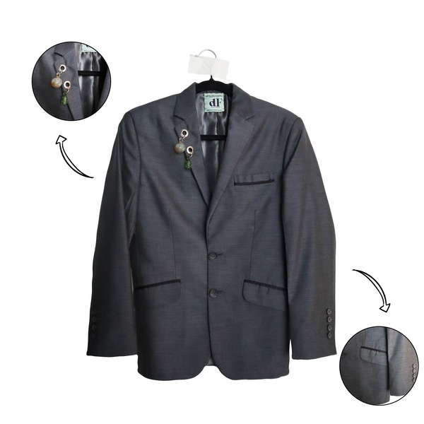 Upcycled Blazer (with fruity charms)