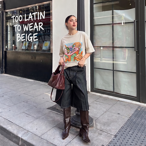 Too Latin to Wear Beige T-shirt