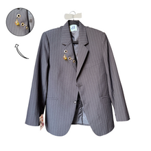Load image into Gallery viewer, Upcycled Blazer (with fruity charms)
