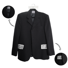 Cargar imagen en el visor de la galería, Upcycled Blazer con Encaje
