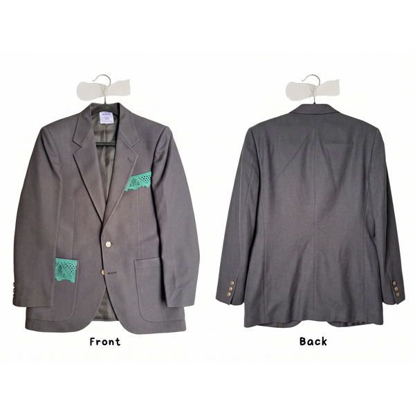 Upcycled Blazer con Encaje