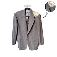 Load image into Gallery viewer, Upcycled Blazer w/ Lace
